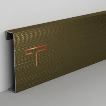 Luxury skirting profiles with a PVD patti finish