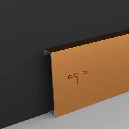 Polished silver mesh skirting patti for interiors