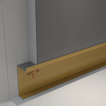 Robust skirting board profiles for durable wall joints