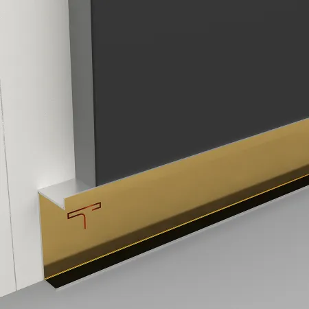 Versatile skirting board profiles with PVD patti accents