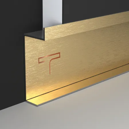 PVD patti on skirting board profiles, eye-catching trims