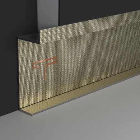 A modern PVD patti on skirting board profiles to enhance rooms