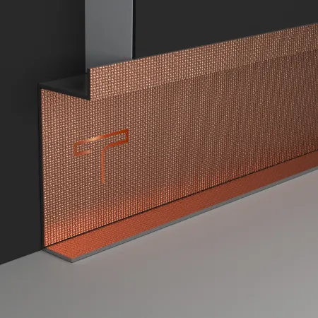 Luxury skirting board profiles with a PVD patti finish