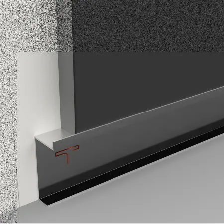 Glossy silver mirror skirting for luxury homes and offices