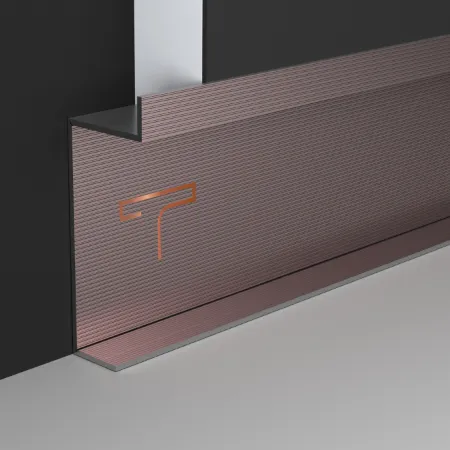 Durable PVD patti on skirting board profiles for high-traffic areas