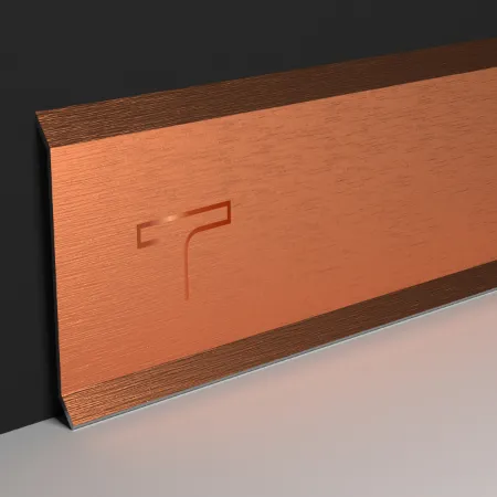 Premium skirting patti with a copper satin finish