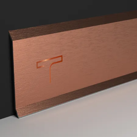 Sleek metal skirting for a minimalist aesthetic