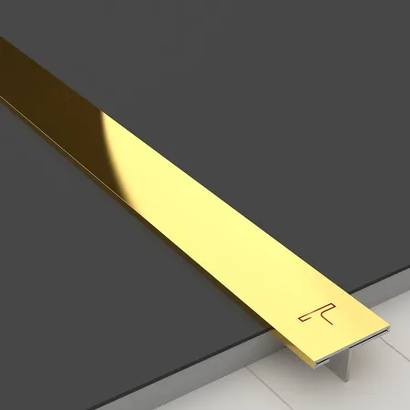 PVD patti for stunning wall cladding accents in gold mirror