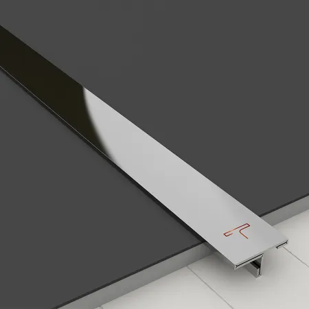 T profile and T patti in silver mesh for stylish floor joints