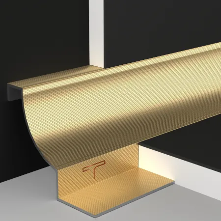 Metal tile trims corners