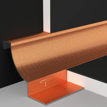 Metal tile trims corners