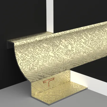 Metal tile trims corners