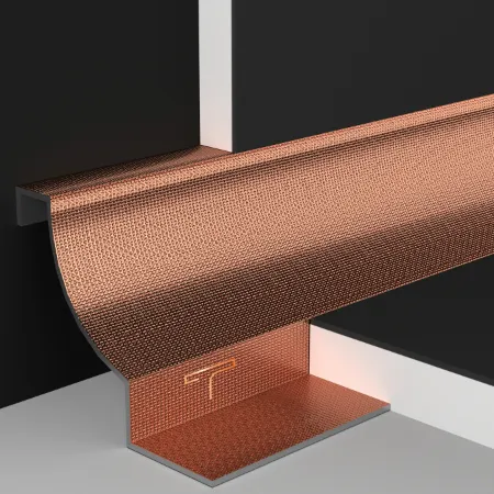 Metal tile trims corners