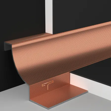 Metal tile trims corners